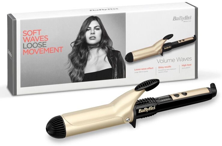 PrettyLittleThing BaByliss Volume Waves Tong Styler  - Gold - Size: One Size