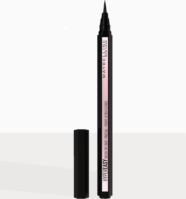 PrettyLittleThing Maybelline Hyper Easy Brush Tip Liquid Eye Liner 800 Knockout Black  - Black - Size: One Size