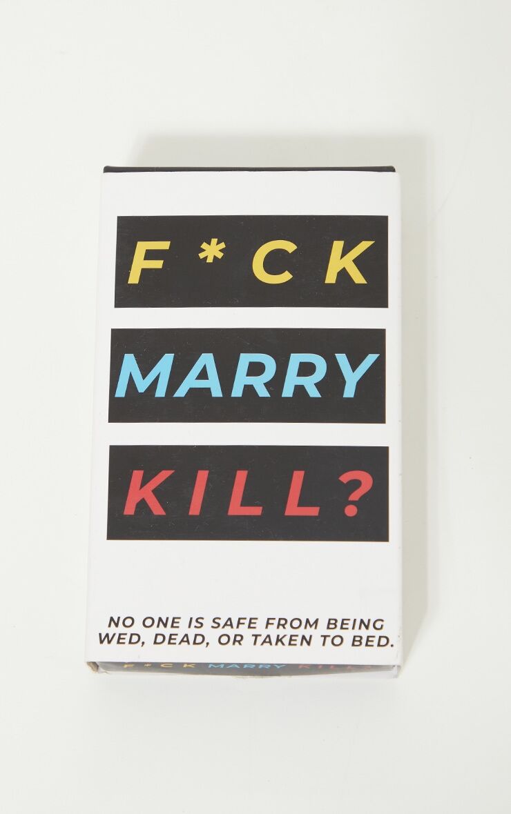 PrettyLittleThing F*ck Marry Kill Card Party Game  - White - Size: One Size