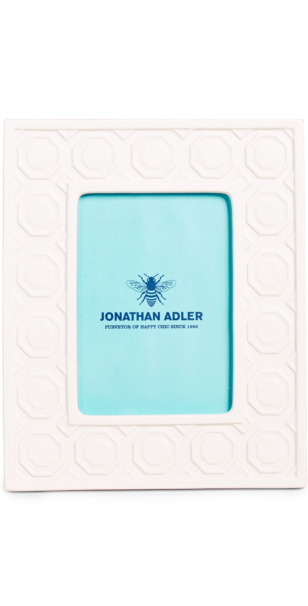 Jonathan Adler Charade Moulding 5x7 Frame White One Size    size: