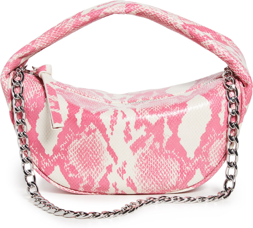 BY FAR Baby Cush Cyclamen Snake Print Bag Cyclamen One Size  Cyclamen  size:One Size