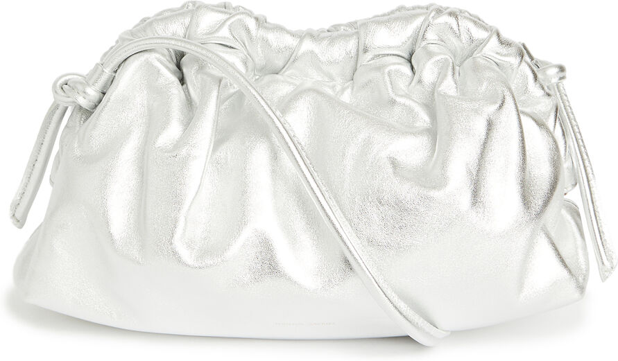 Mansur Gavriel Mini Cloud Clutch Silver One Size  Silver  size:One Size