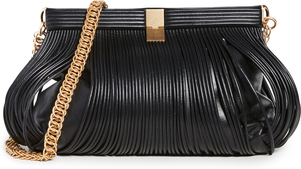 Proenza Schouler Rolo Frame Clutch Black One Size  Black  size:One Size