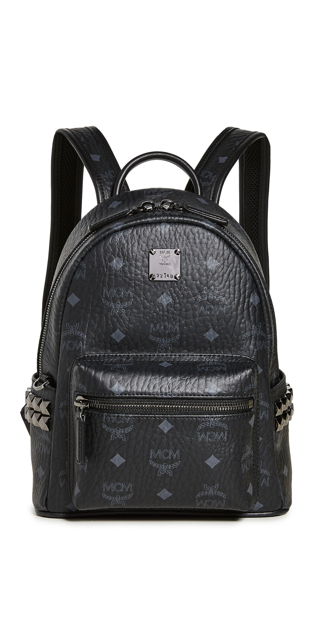 MCM Mini Stark Backpack Black One Size  Black  size:One Size