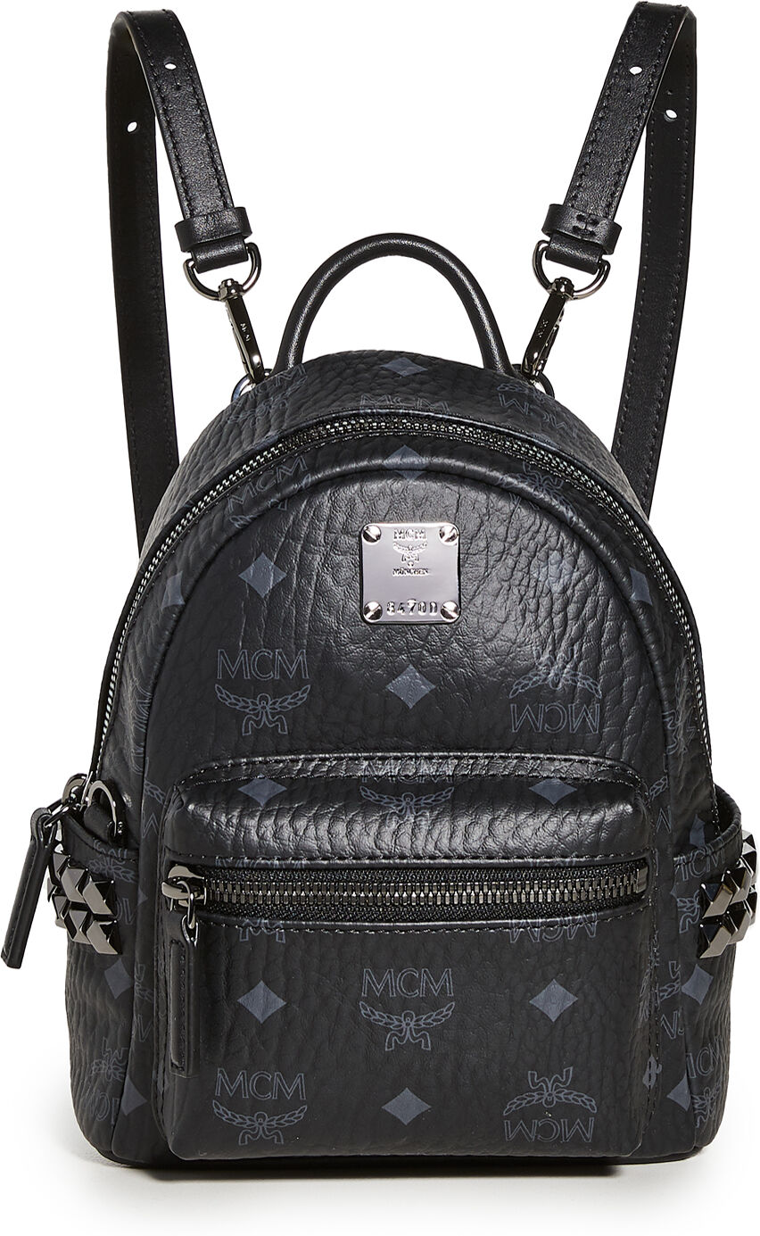 MCM Side Stud Baby Stark Backpack Black One Size  Black  size:One Size