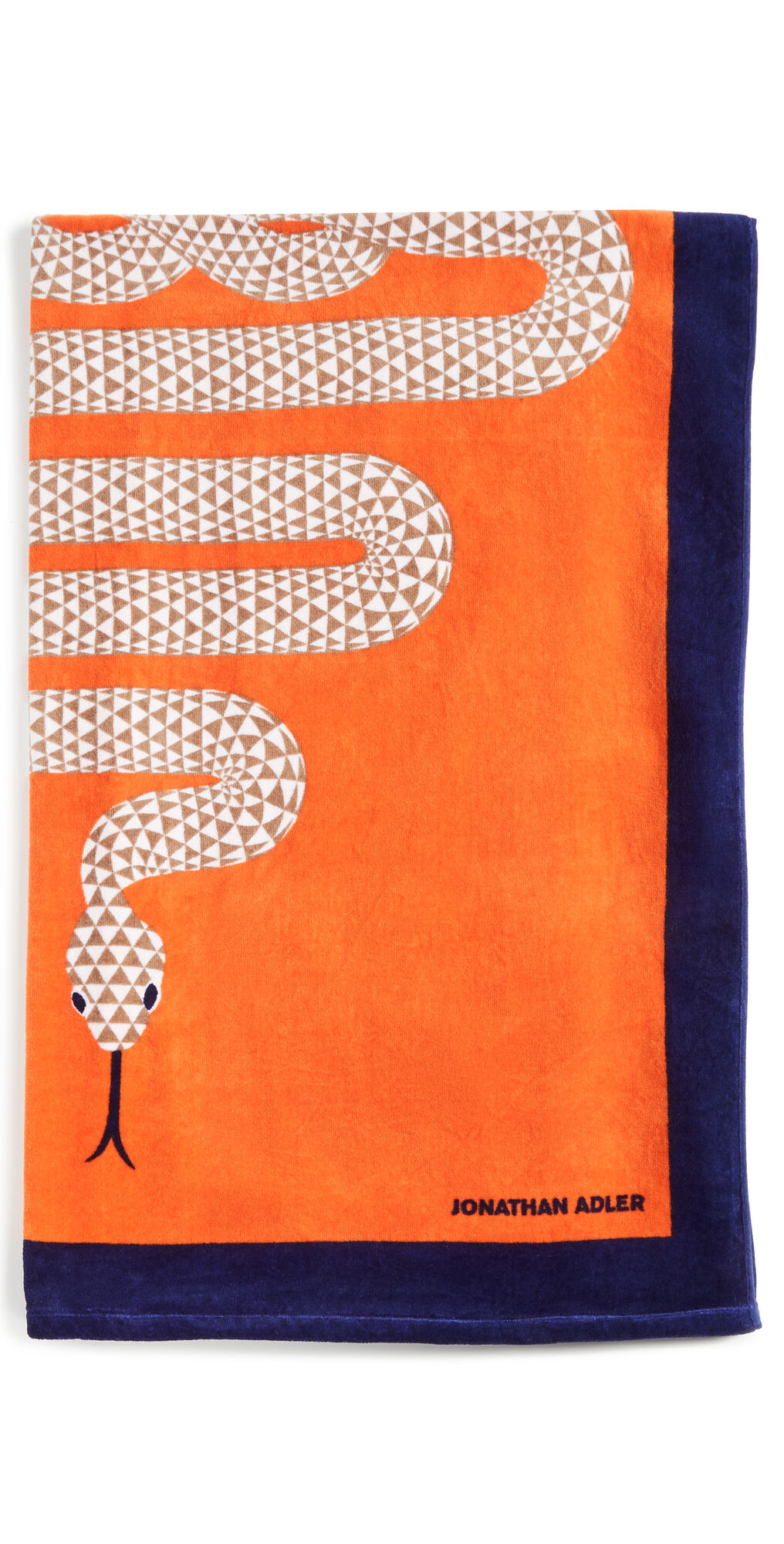 Jonathan Adler Snake Beach Towel Orange One Size  Orange  size:One Size