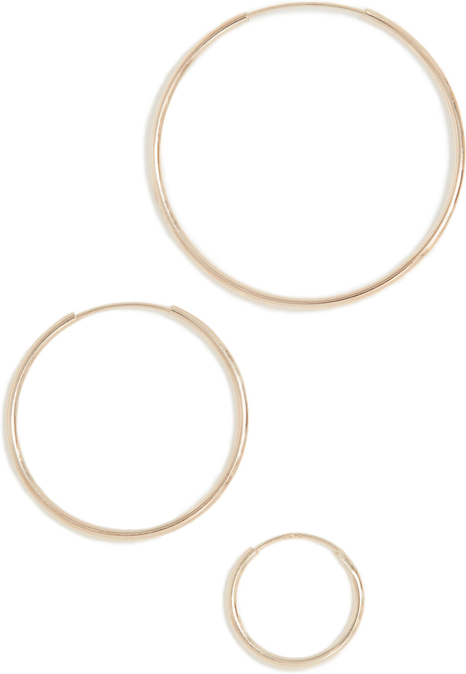 Loren Stewart Infinity Set Hoop Earrings Gold One Size  Gold  size:One Size