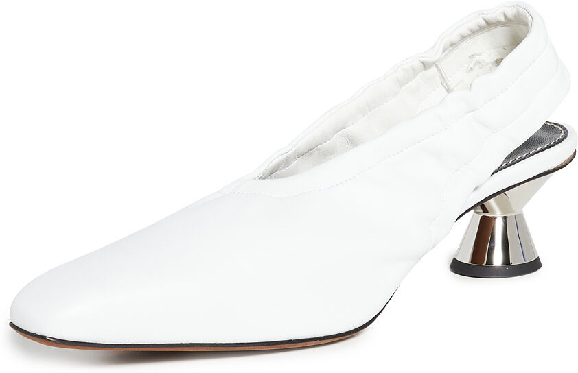 Proenza Schouler Vase Slingback Pumps White 39.5  White  size:39.5