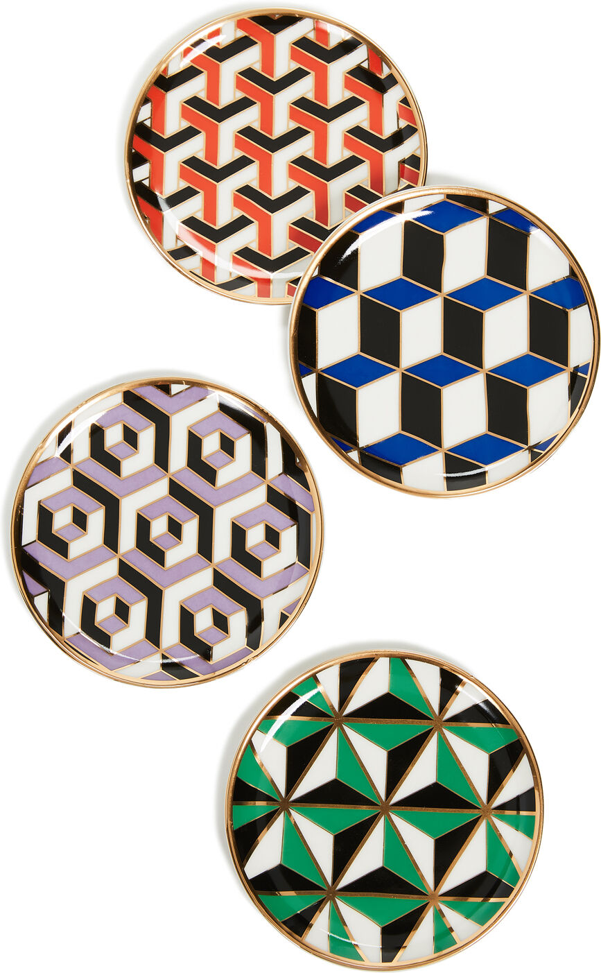 Jonathan Adler Versailles Coaster Set Multi One Size    size: