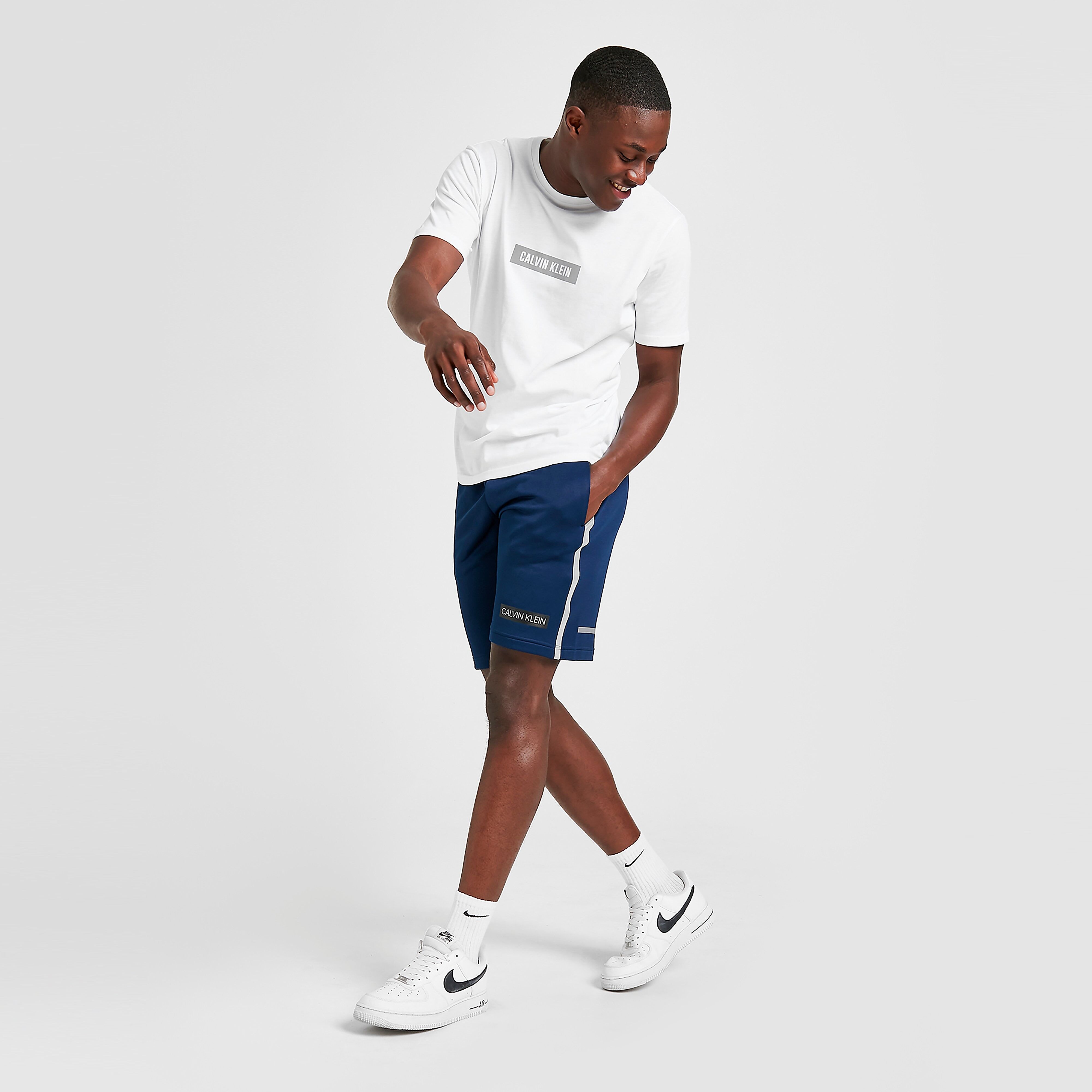 Calvin Klein Reflective Poly Shorts - Navy - Mens  size: L
