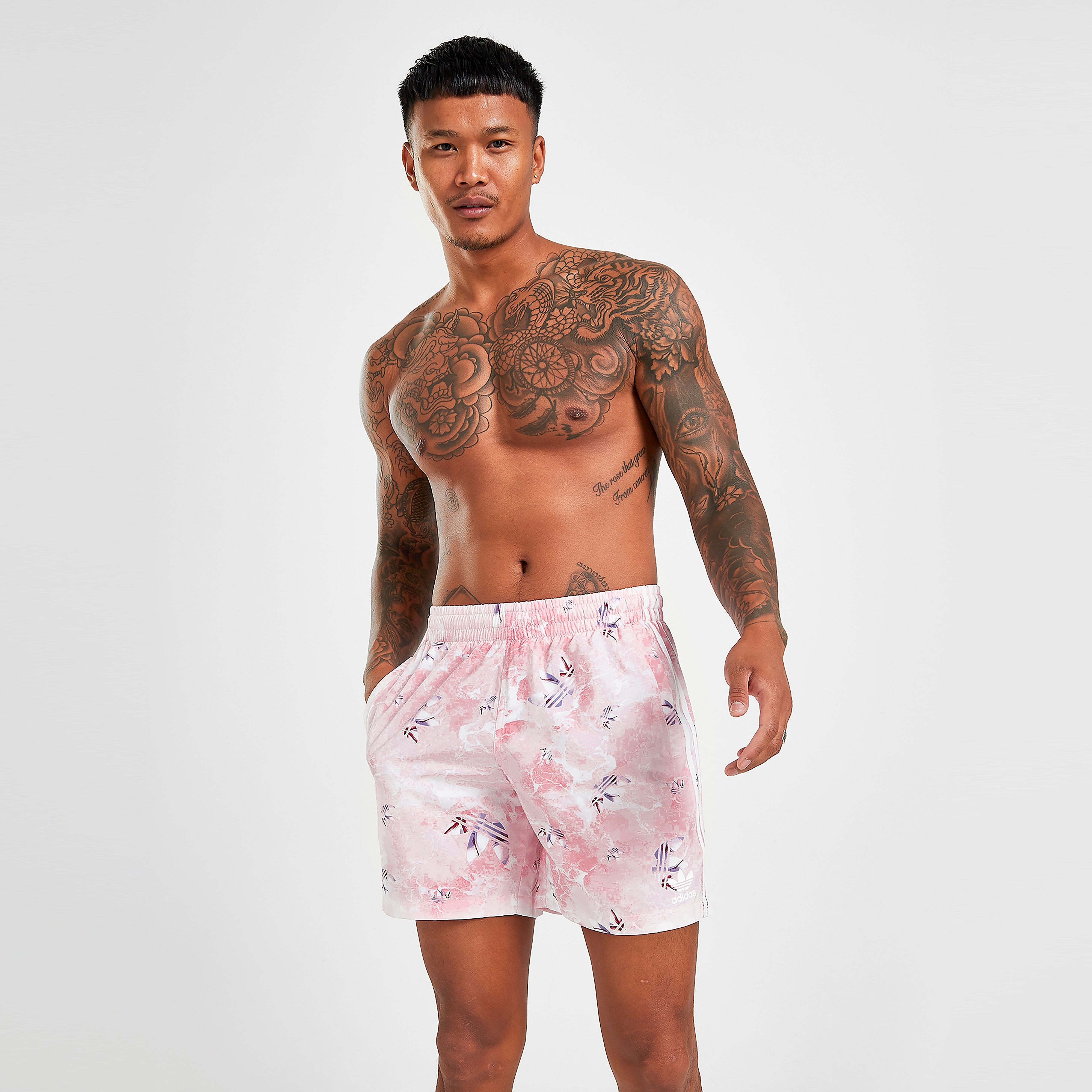 adidas Originals Palm Swim Shorts - Pink - Mens  size: XS