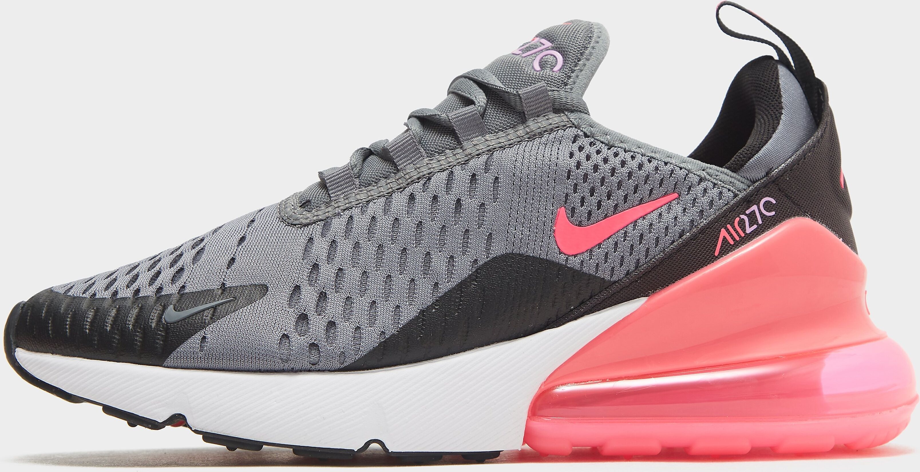 Nike Air Max 270 Junior - Smoke Grey/Black/White/Hyper Pink - Kids  size: 6