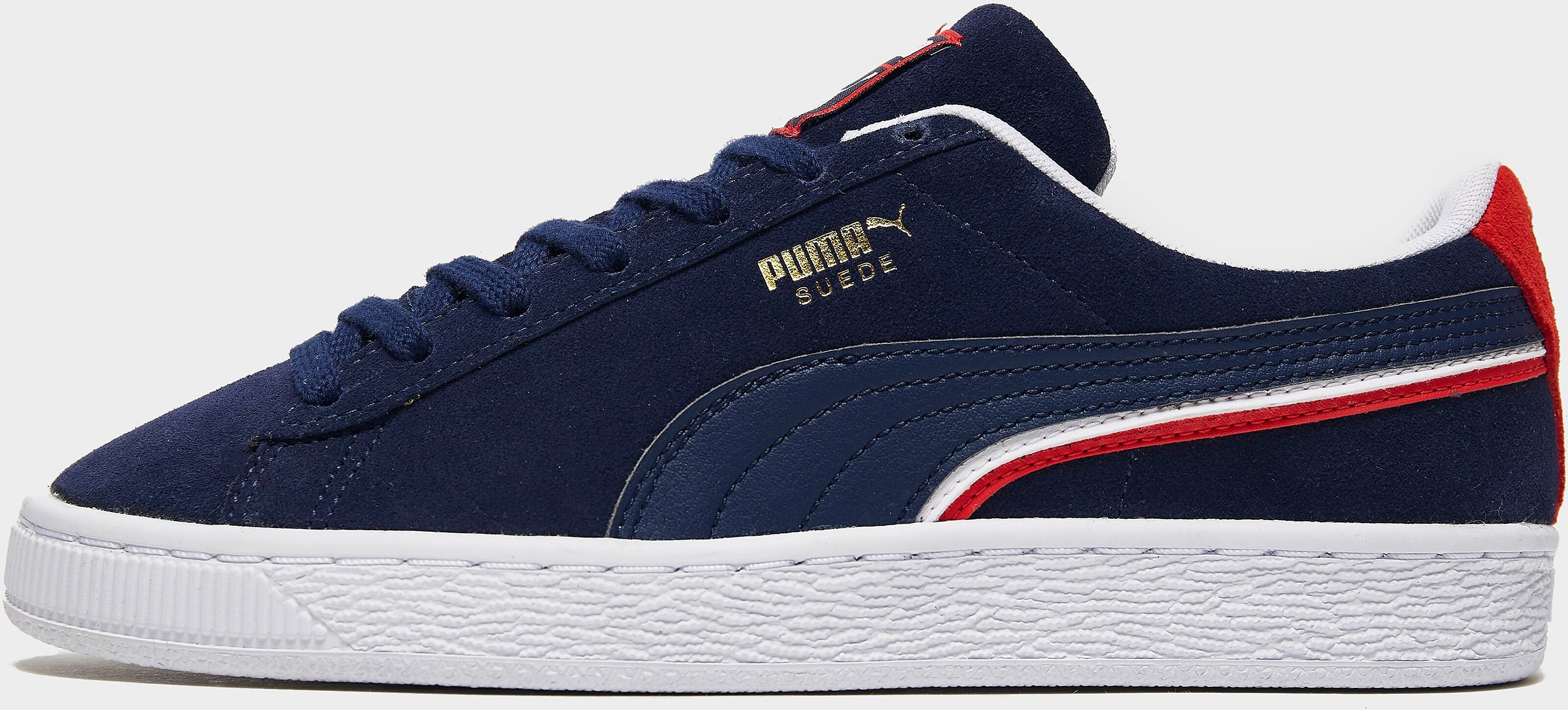 Puma Suede Triplex Junior - Navy - Kids  size: 4