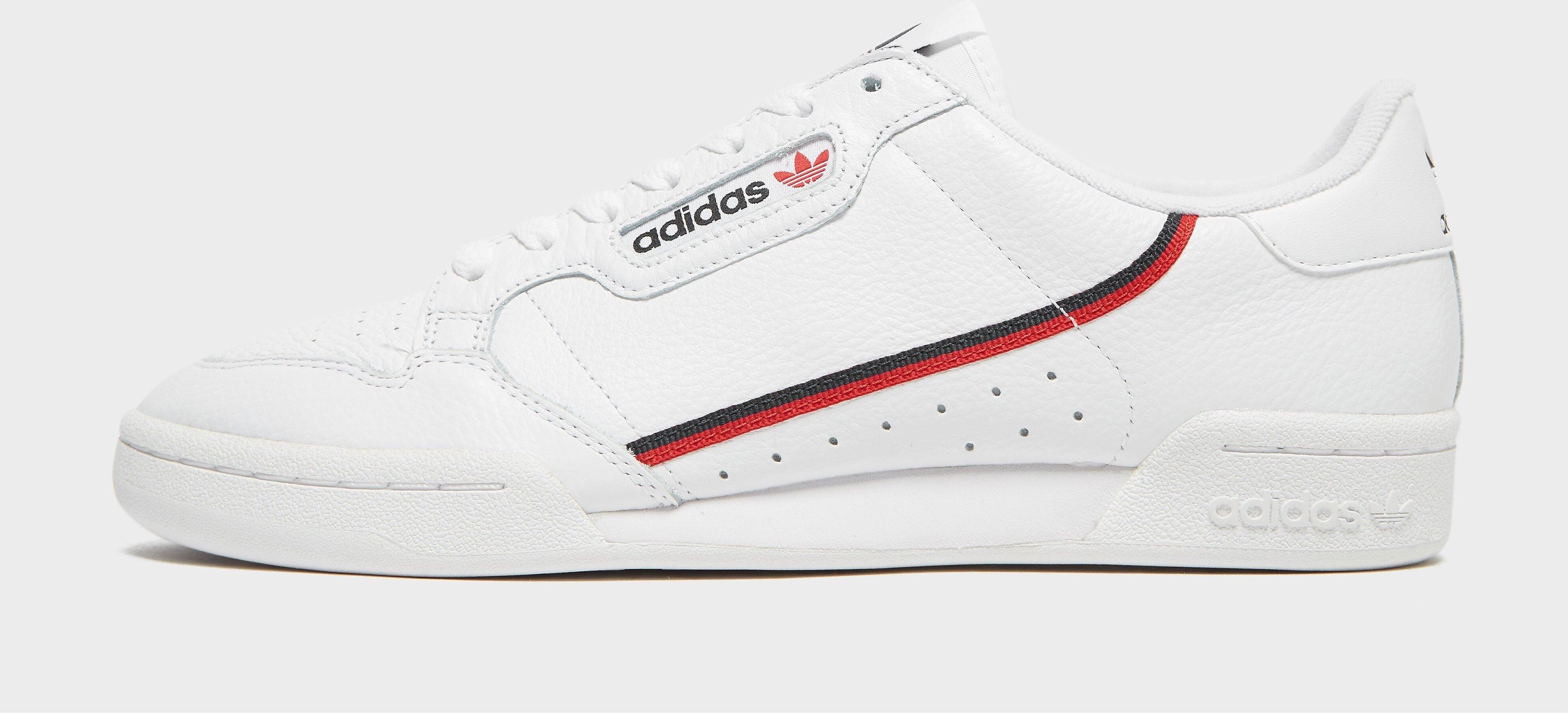 adidas Cont 80 W Wht/red - Mens  size: 4