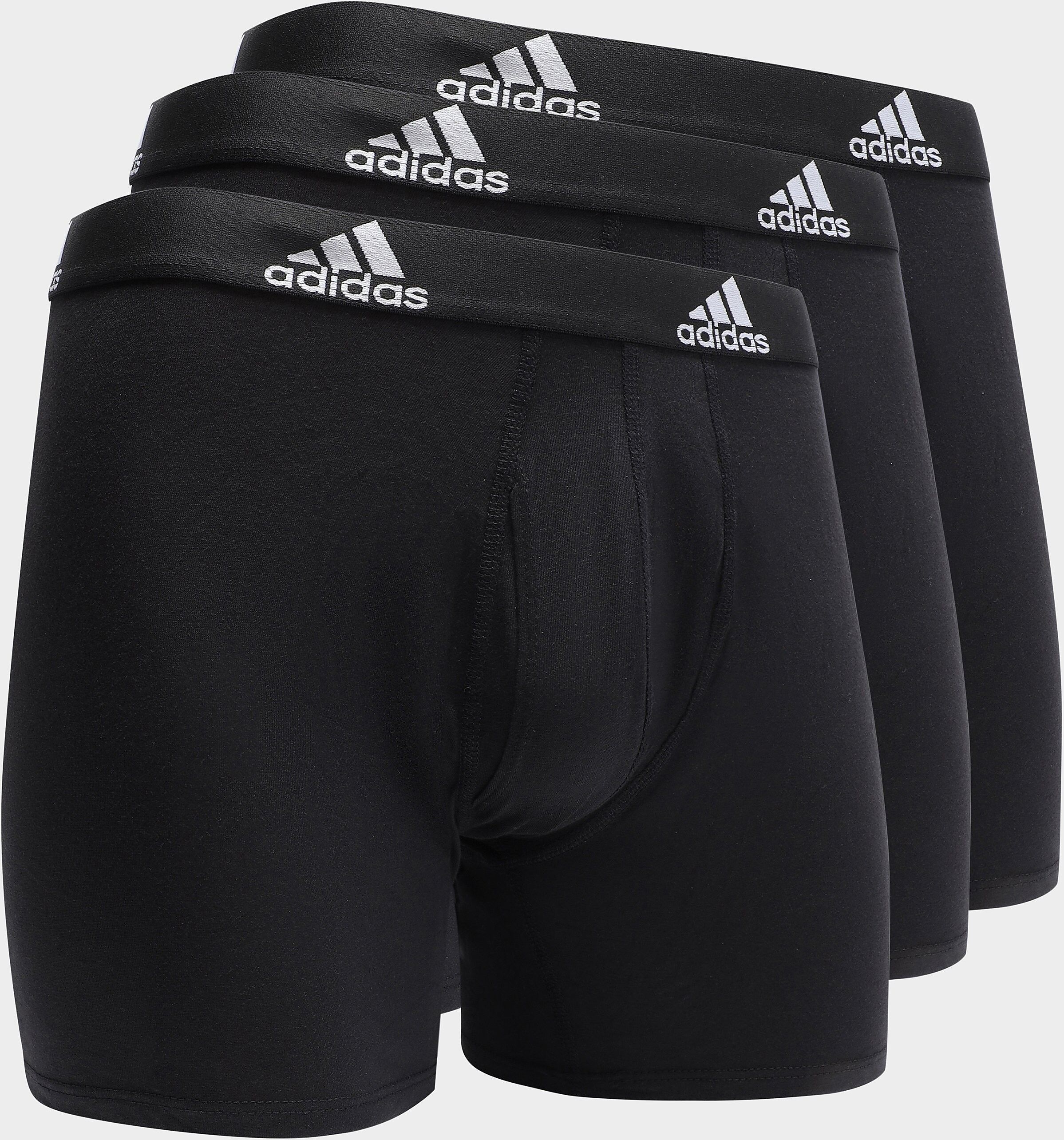 adidas Badge of Sport 3 Pack Trunks - Black - Mens  size: L