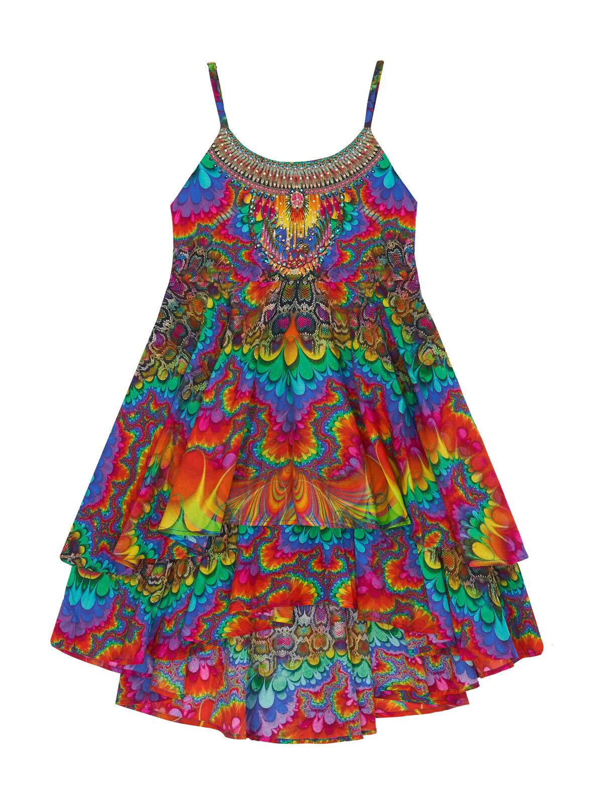 Camilla eBoutique Kids Layered Dress 12-14 Coming Down from Cosmos, 12  - Size: 12