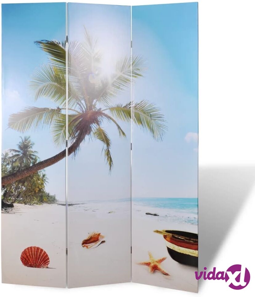 vidaXL Folding Room Divider 120x170 cm Beach