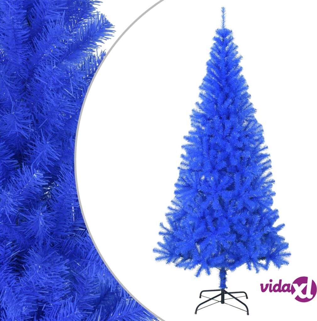 vidaXL Artificial Christmas Tree with Stand Blue 240 cm PVC