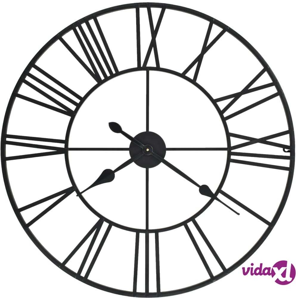 vidaXL Vintage Wall Clock with Quartz Movement Metal 80 cm XXL