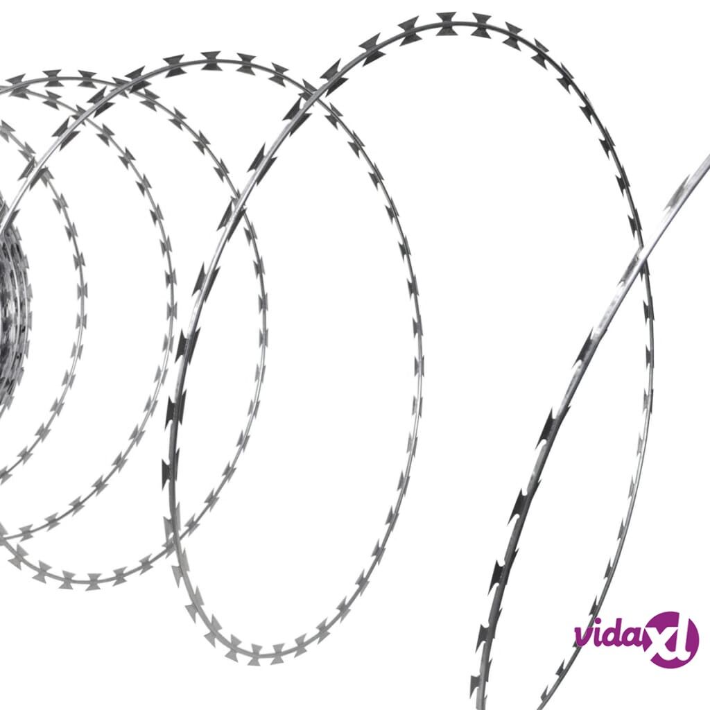 vidaXL Concertina NATO Razor Wire Galvanised Steel 300 m