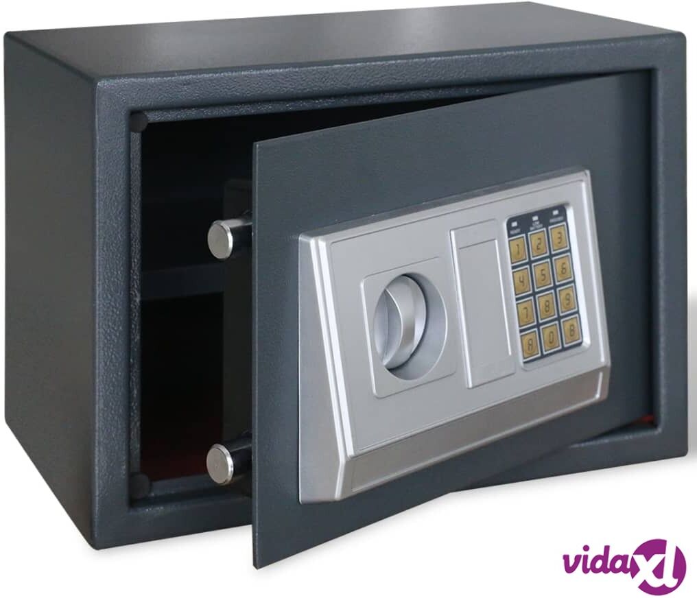 vidaXL Electronic Digital Safe with Shelf 35 x 25 x 25 cm