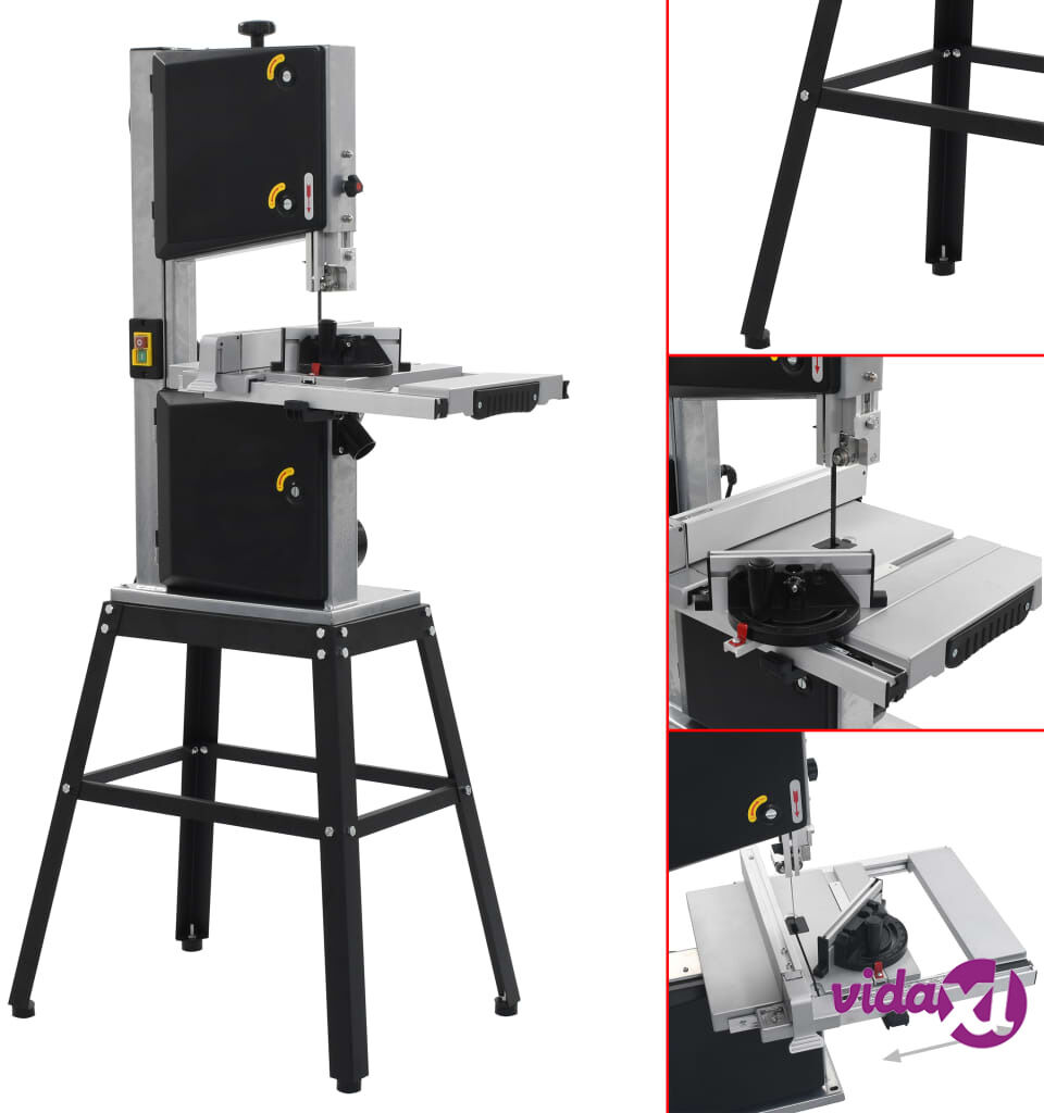 vidaXL Band Saw with Stand Cutting Width 245 mm