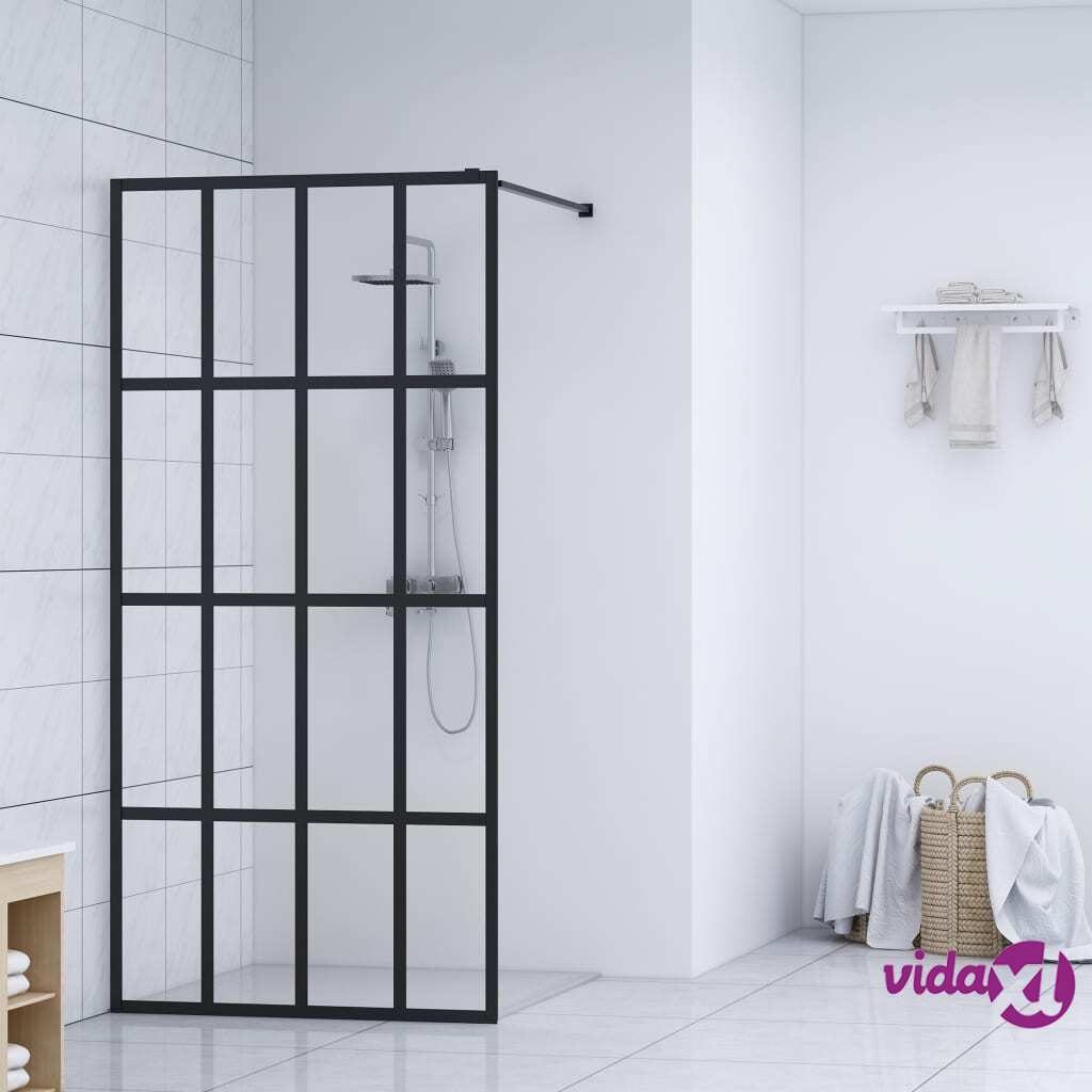 vidaXL Walk-in Shower Screen Tempered Glass 80x195 cm