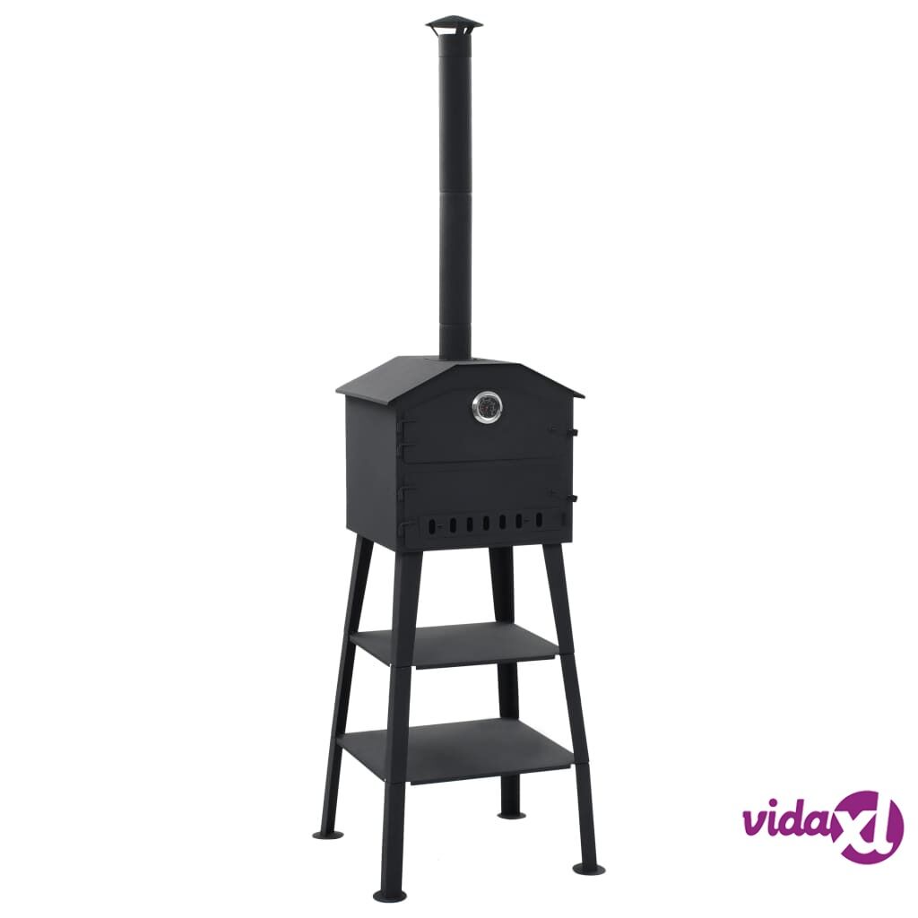 vidaXL Outdoor Pizza Oven Charcoal Fired with 2 Fireclay Stones
