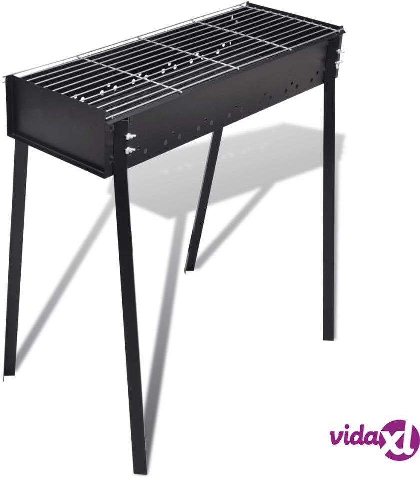 vidaXL BBQ Stand Charcoal Barbecue Square 75 x 28 cm