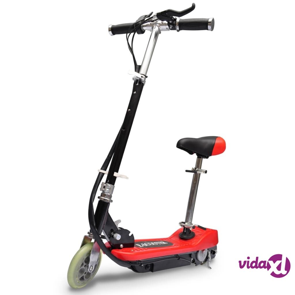 vidaXL Electric Scooter with Seat 120 W Red