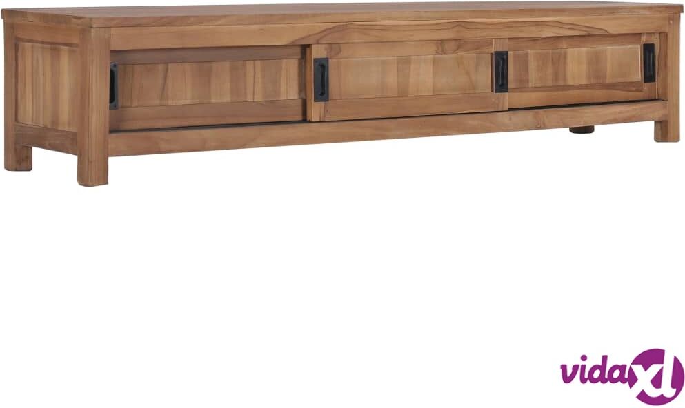 vidaXL TV Cabinet 150x30x30 cm Solid Teak Wood