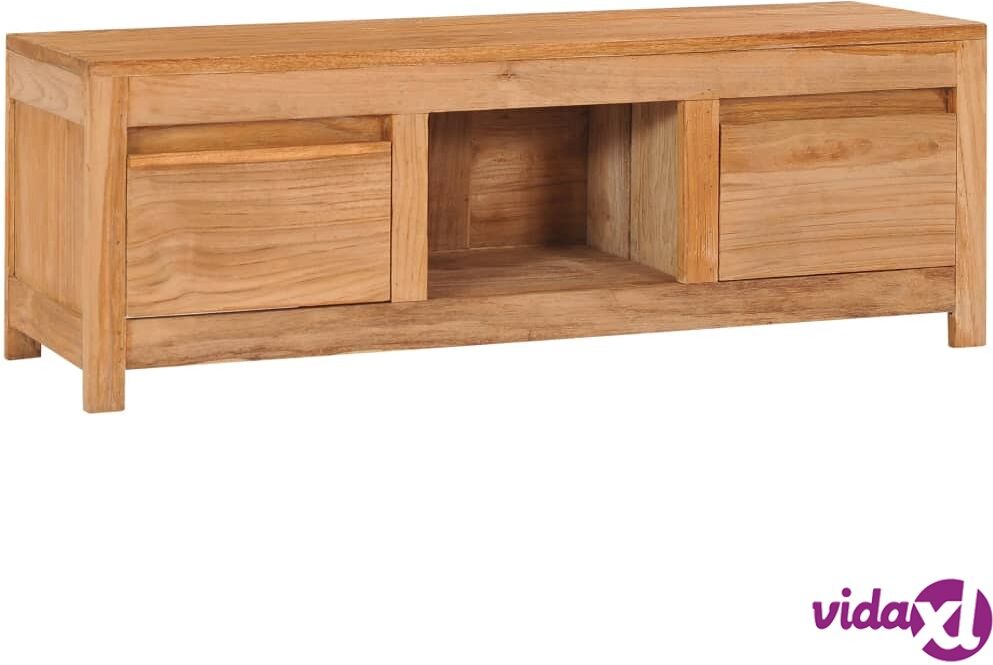 vidaXL TV Cabinet 100x30x35 cm Solid Teak Wood