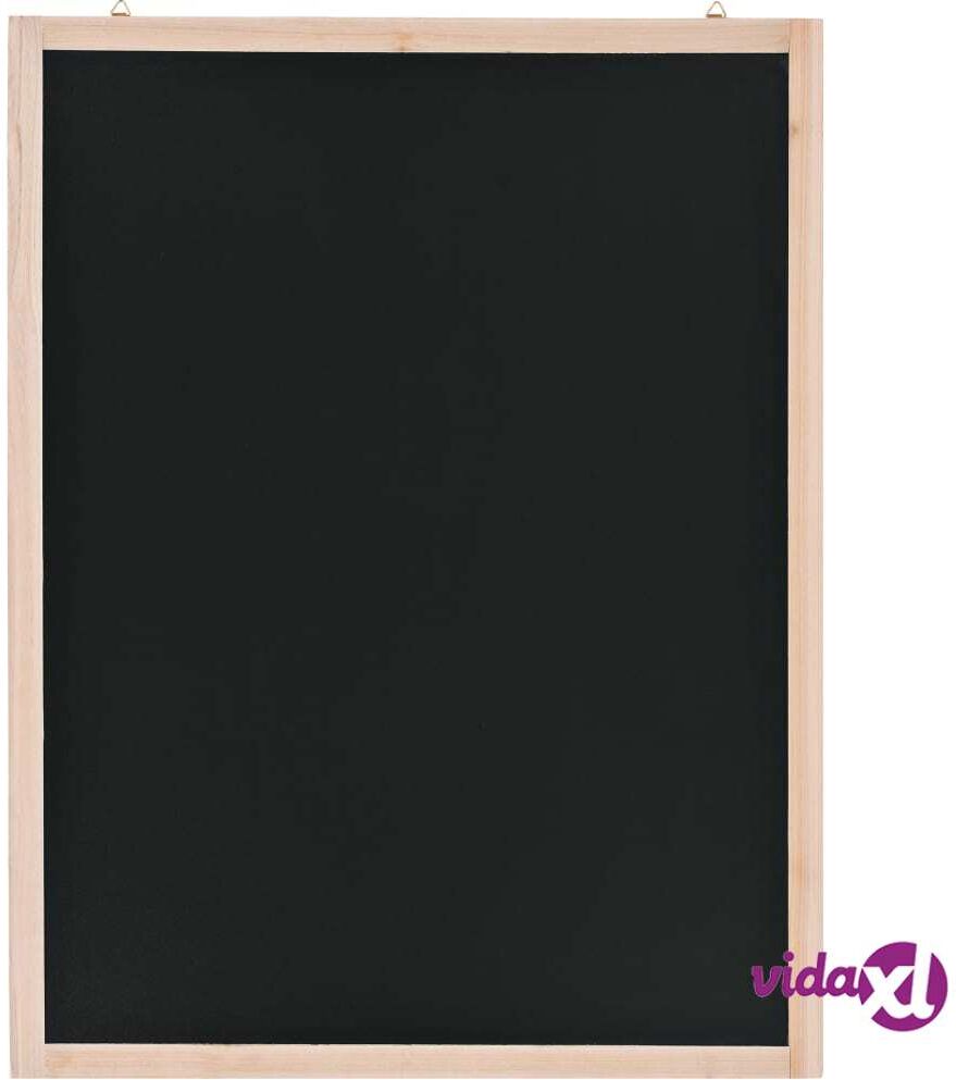 vidaXL Wall-Mounted Blackboard Cedar Wood 60x80 cm