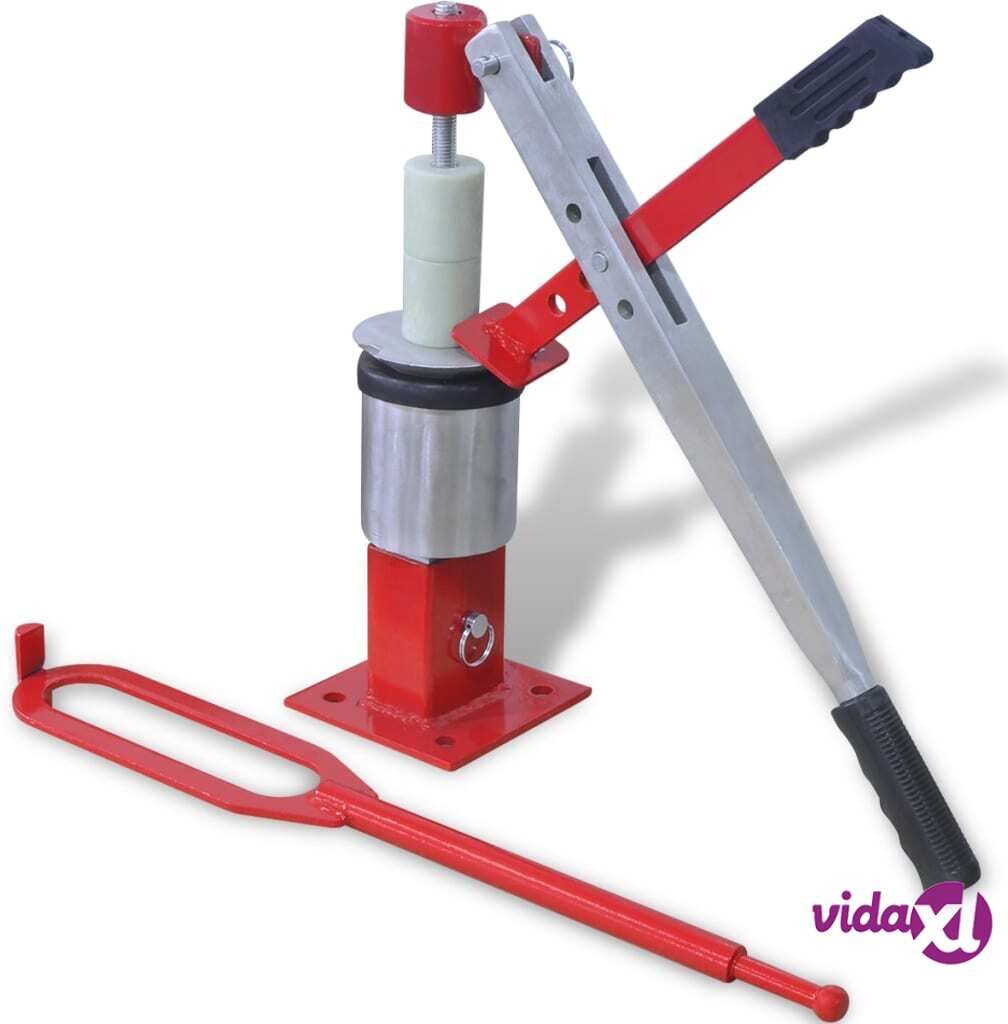 vidaXL Mini Tyre Changer Red