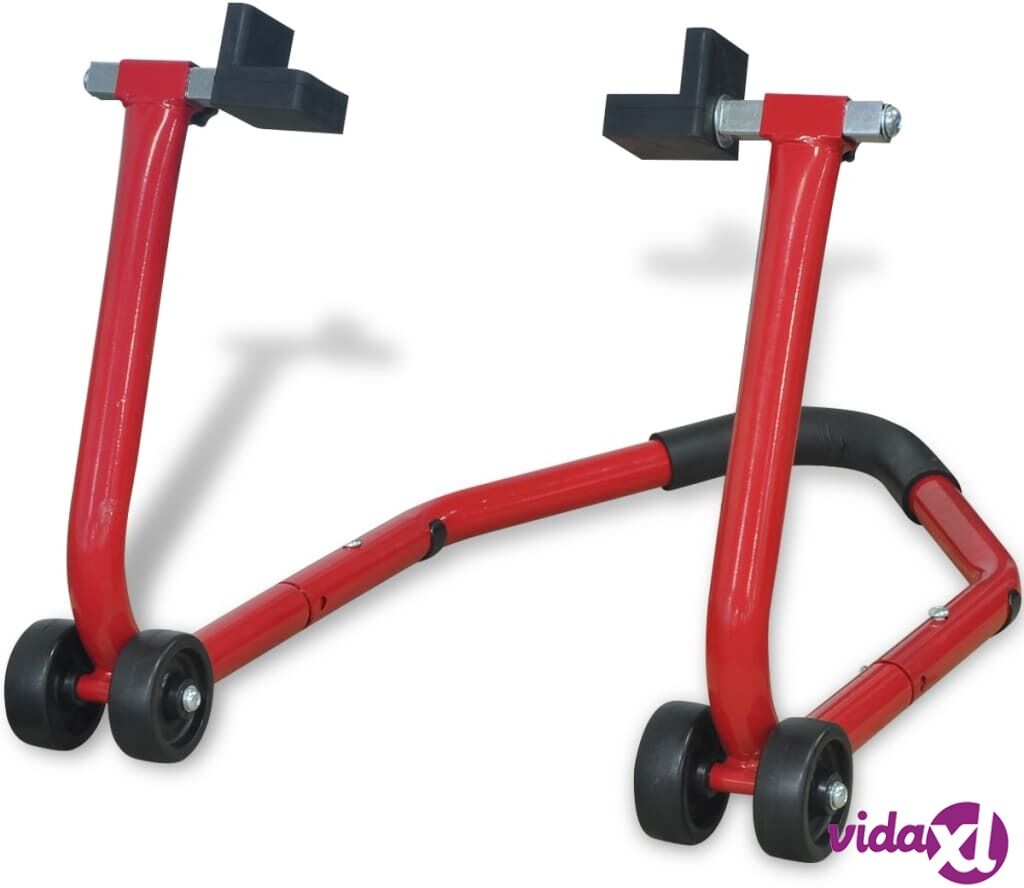 vidaXL Motorcycle Rear Paddock Stand Red