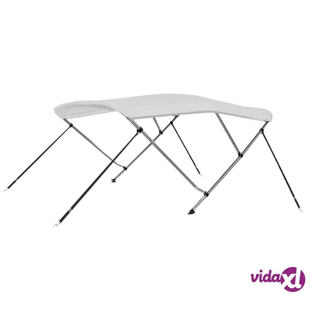 vidaXL 3 Bow Bimini Top White 183x180x137 cm