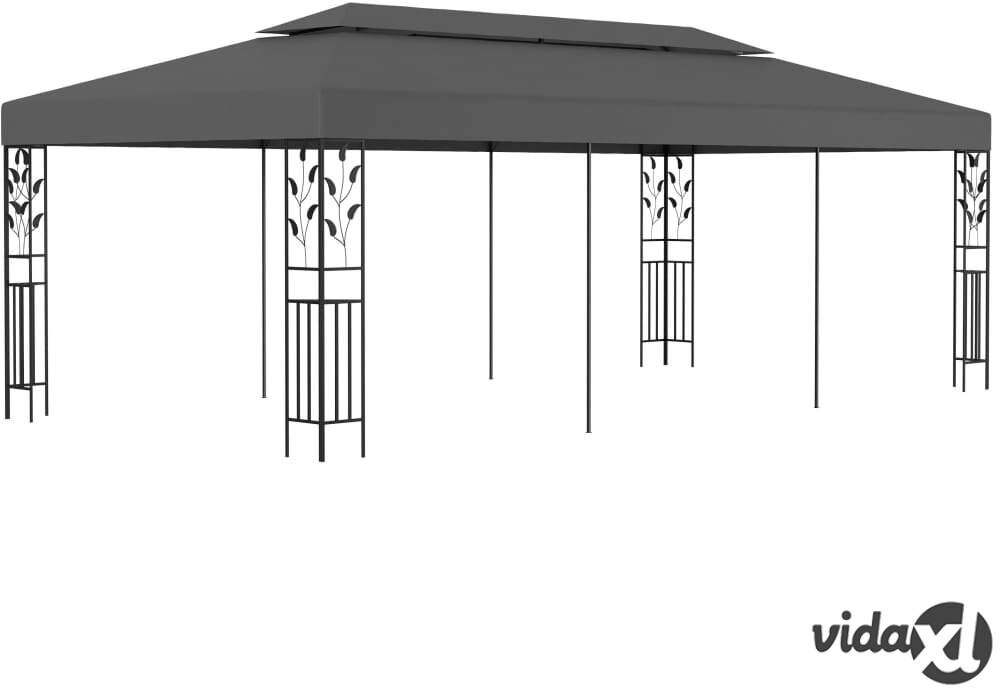 vidaXL Gazebo 3x6 m Anthracite