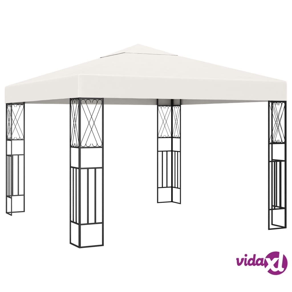 vidaXL Gazebo 3x3 m Cream Fabric