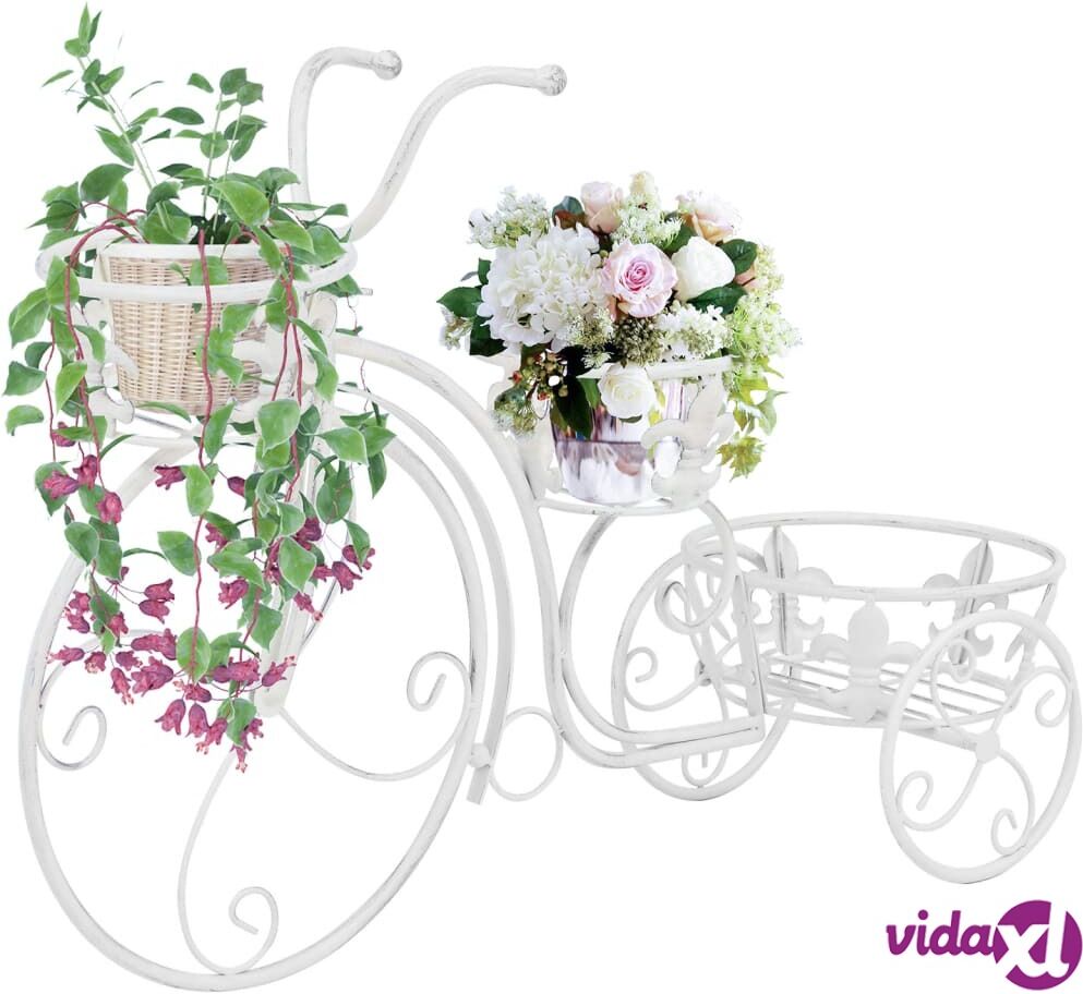 vidaXL Plant Stand Bicycle Shape Vintage Style Metal