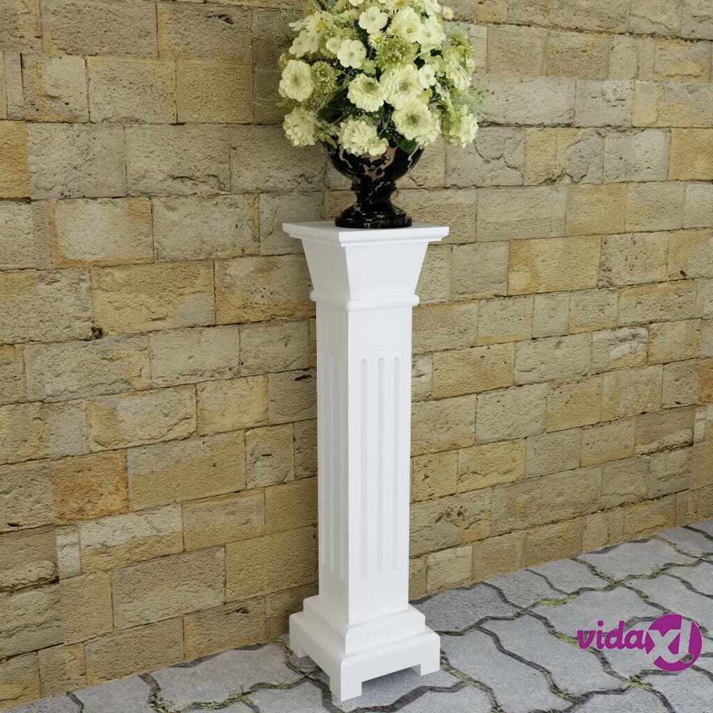 vidaXL Classic Square Pillar Plant Stand MDF