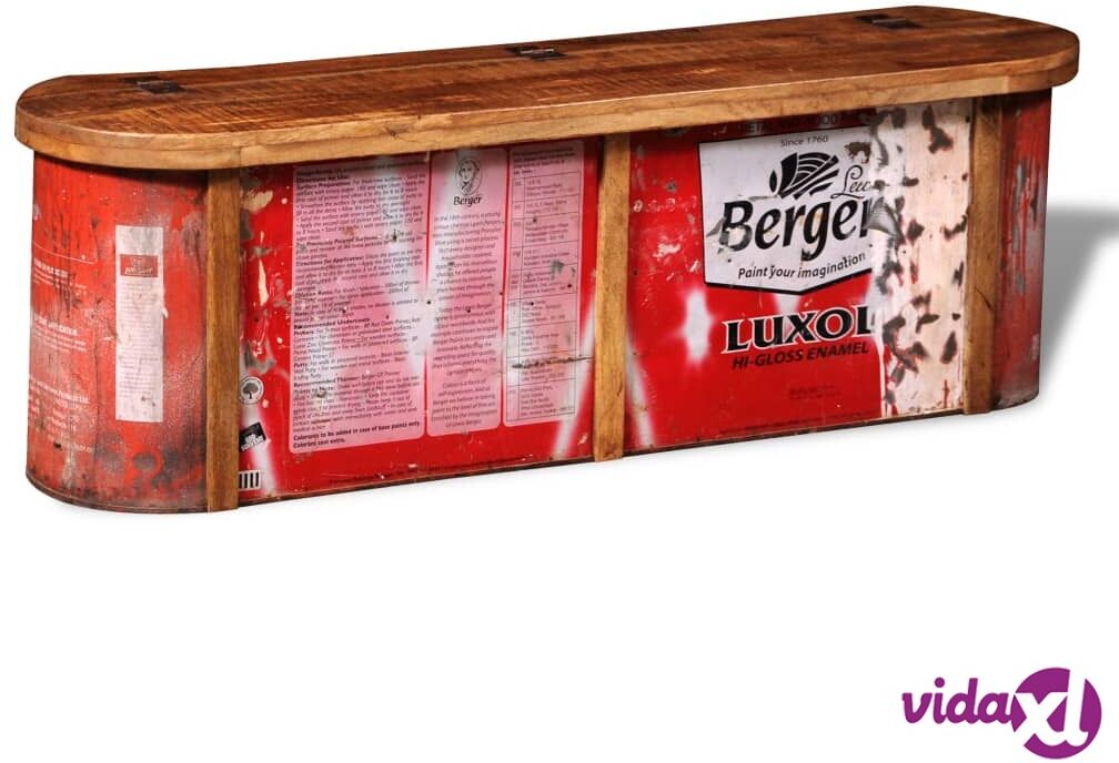 vidaXL Reclaimed Solid Wood Sideboard Storage Bench