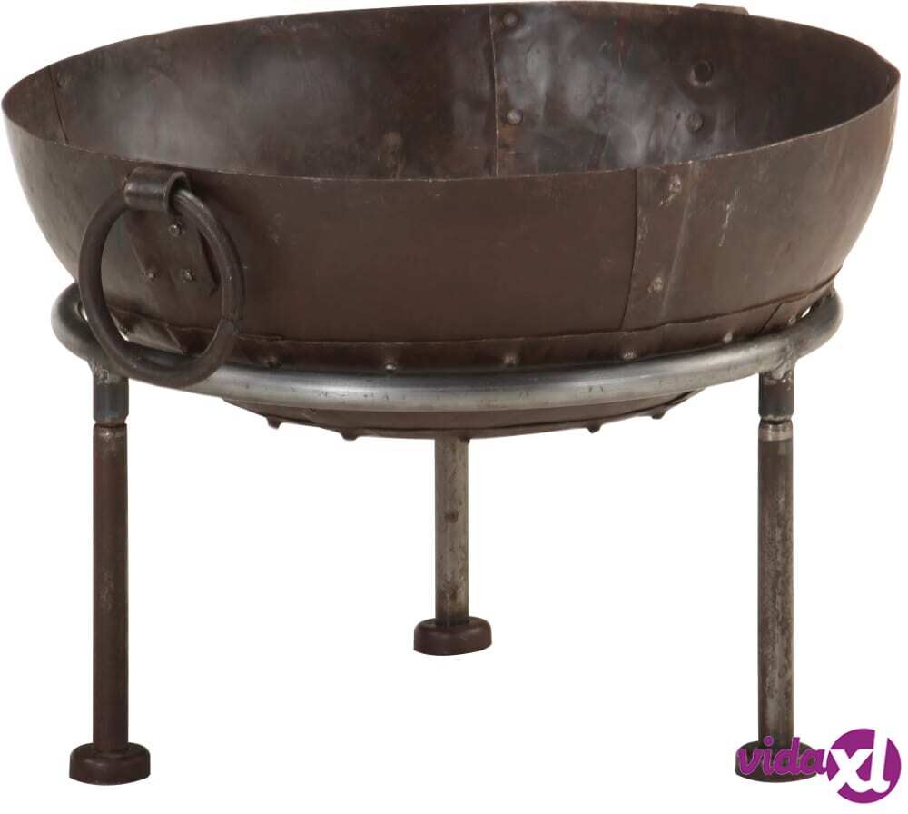 vidaXL Rustic Fire Pit Ø 40 cm Iron