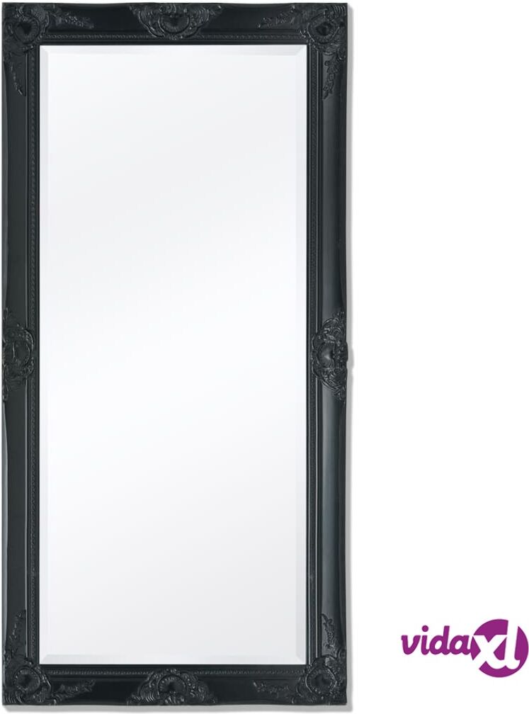 vidaXL Wall Mirror Baroque Style 120x60 cm Black