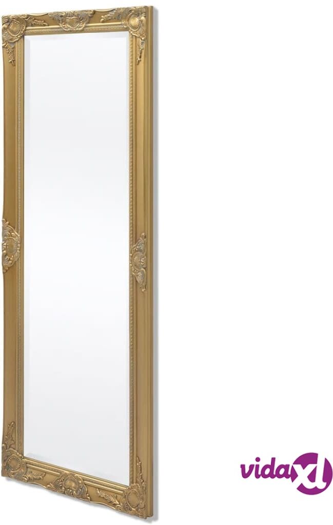 vidaXL Wall Mirror Baroque Style 140x50 cm Gold