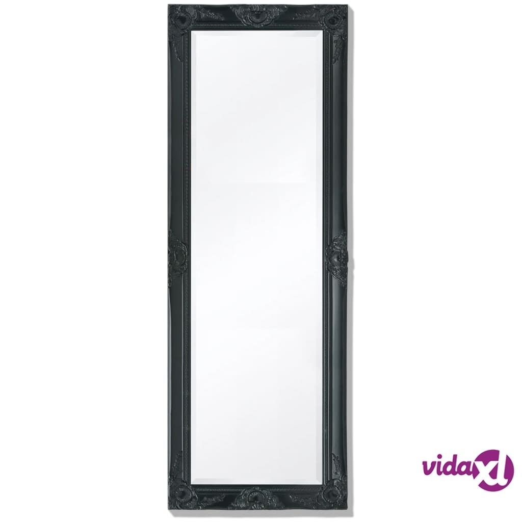 vidaXL Wall Mirror Baroque Style 140x50 cm Black