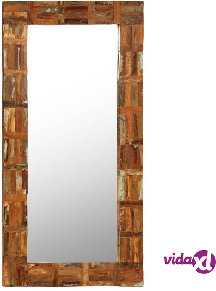 vidaXL Wall Mirror Solid Reclaimed Wood 60x120 cm