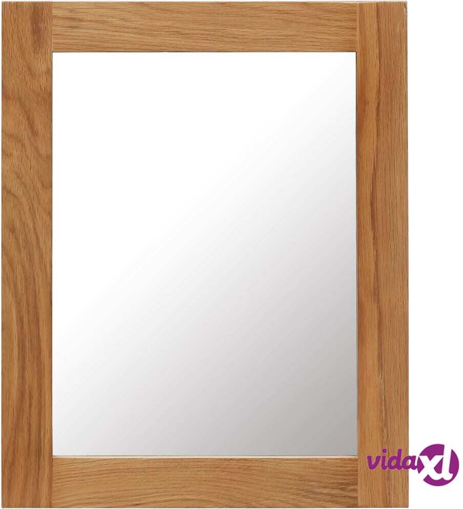 vidaXL Mirror 40x50 cm Solid Oak Wood