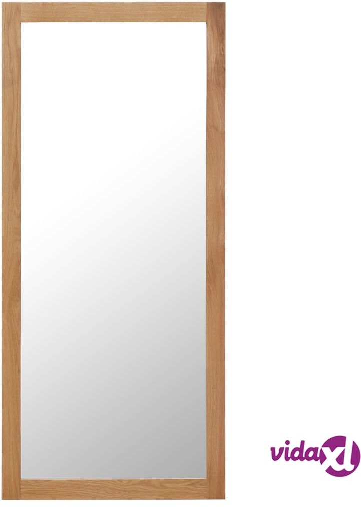 vidaXL Mirror 50x140 cm Solid Oak Wood