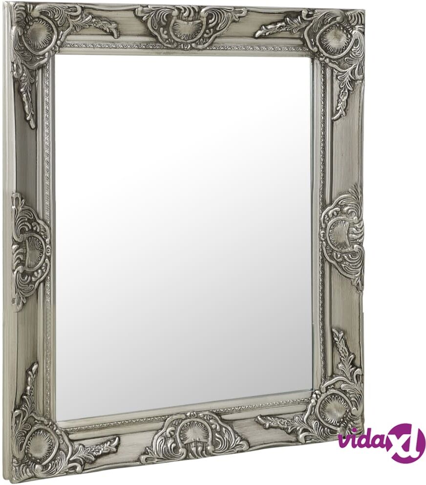 vidaXL Wall Mirror Baroque Style 50x60 cm Silver