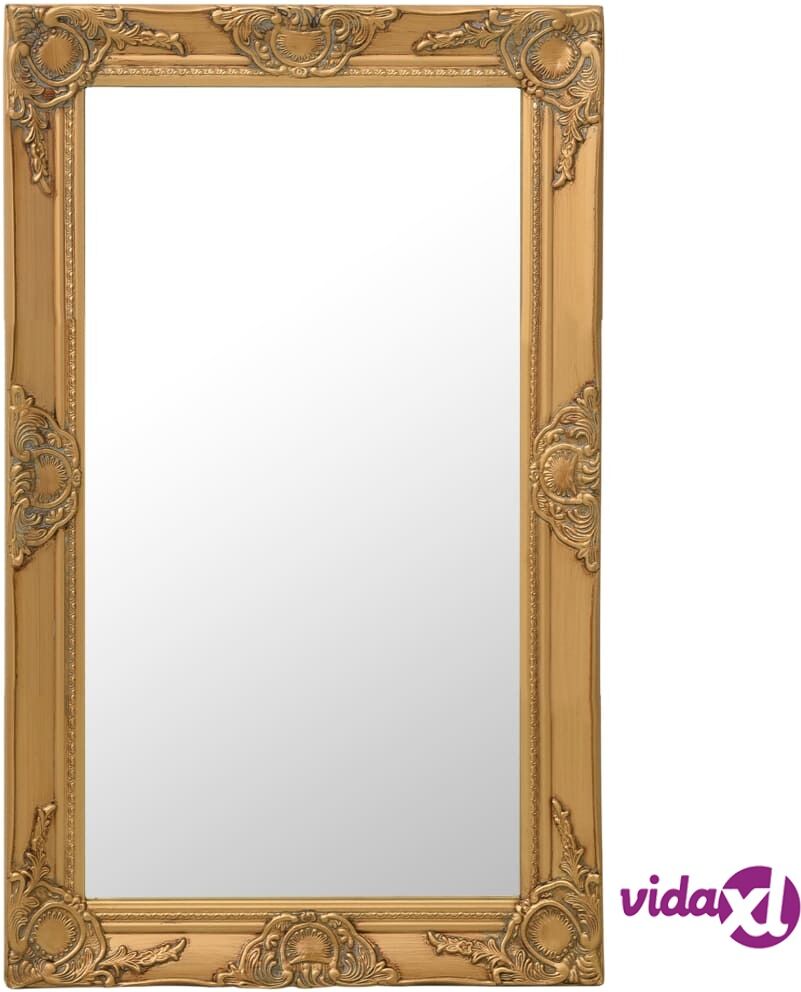 vidaXL Wall Mirror Baroque Style 50x80 cm Gold